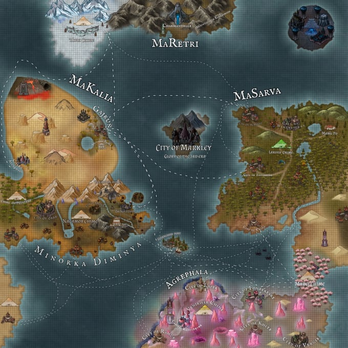 Crossland World Map | World Building Assets [300+ FREE