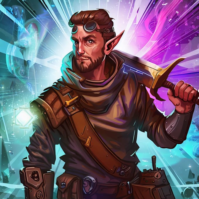 Make a dnd art and d and d character for you by Crocodeatso Fiverr