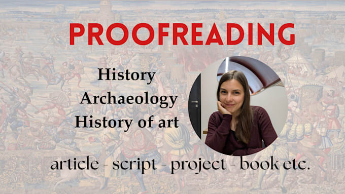 proofread your historical or archaeological text