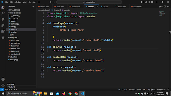 Convert html and css template into django by Bilalahmed_92 | Fiverr