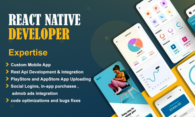 Develop mobile apps using react native or expo by Ifuture1920 | Fiverr