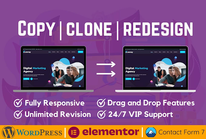 design copy clone website with affordable price