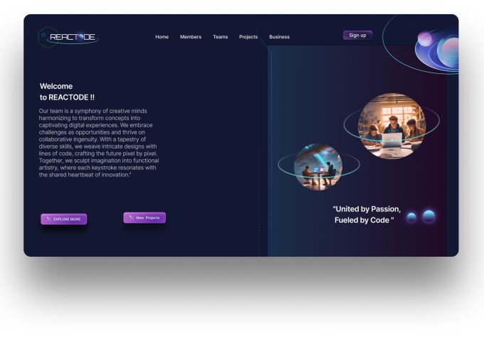 Create a stunning static website with react by Shivamfl Fiverr