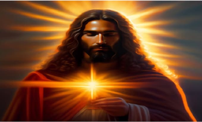 Create an ai animated video featuring jesus christ delivering bible ...