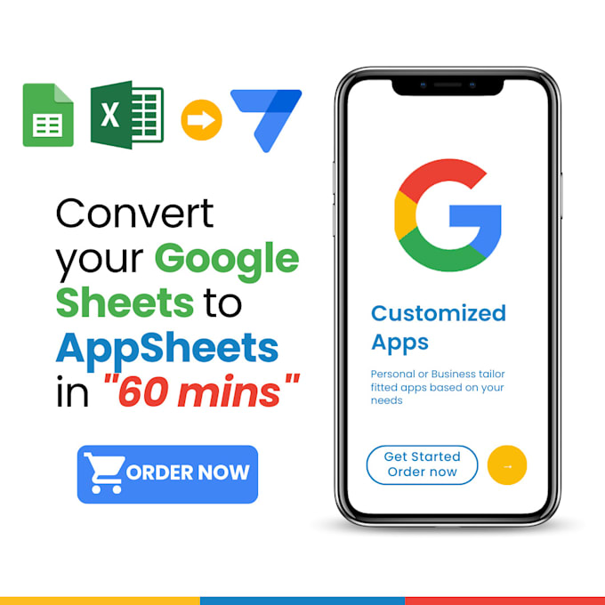 Convert your google sheets to appsheet mobile and web app by