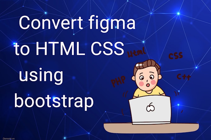 Convert figma psd to html css using bootstrap by Cerestvplus | Fiverr