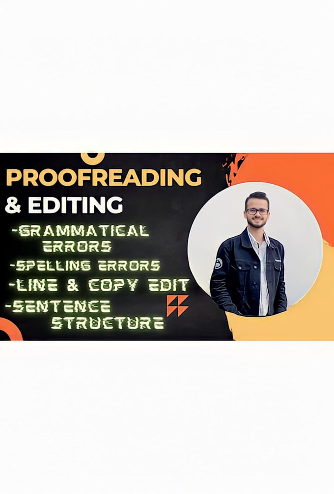 professionally proofread, edit all errors for flawless texts