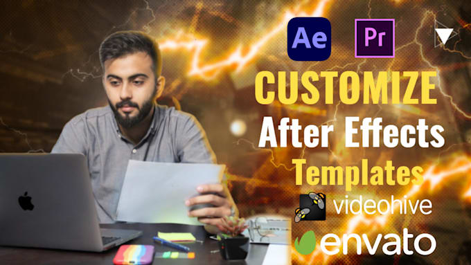 edit any after effects template from videohive or envato elements