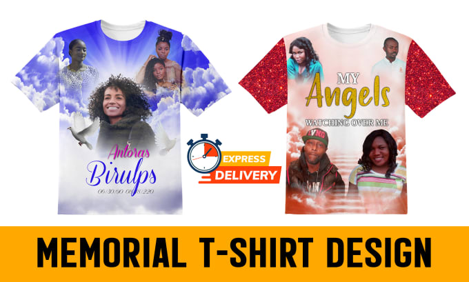 Design memorial funeral rip in loving memory t shirt in 6 hours by  Mr_designer969
