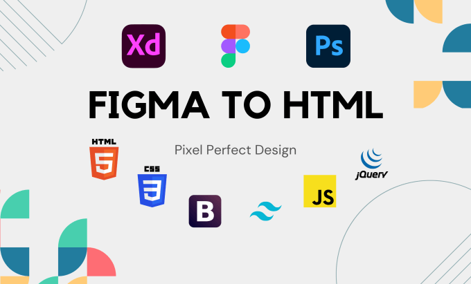 Convert figma to html, psd to html, xd to html css responsive website ...