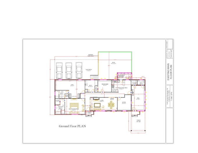 Redraw 2d floor plan and architectural drawing in autocad by ...
