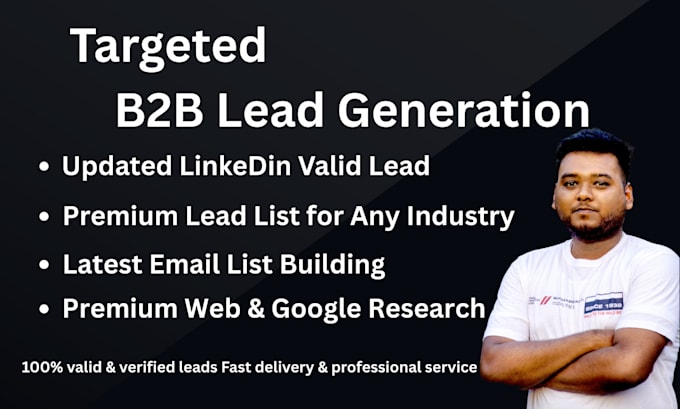 do b2b lead generation linkedin leads prospect email list building for any niche