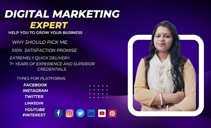 be your digital marketer and social media manager