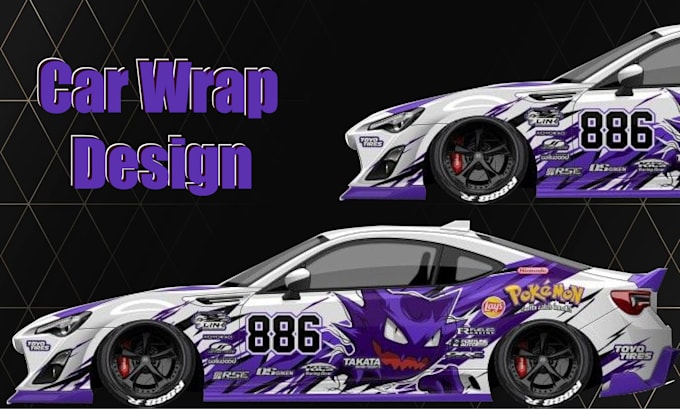 do create car wrap design, vehicle wrap , any vehicle wrap design