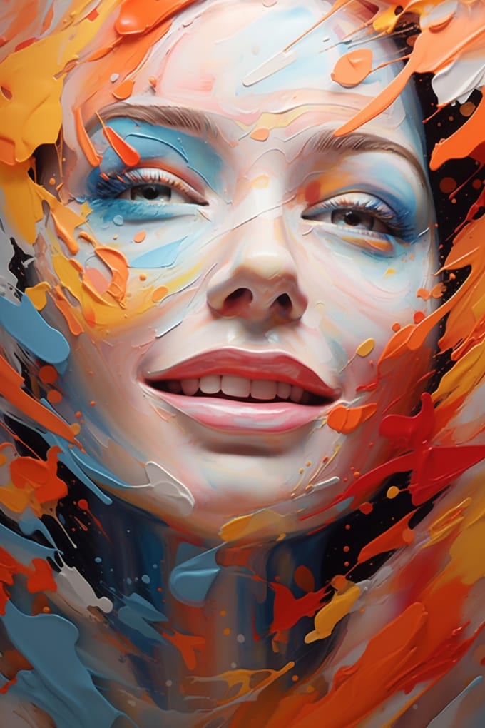 Draw a digital abstract art illustration, prints by Aadikoo Fiverr