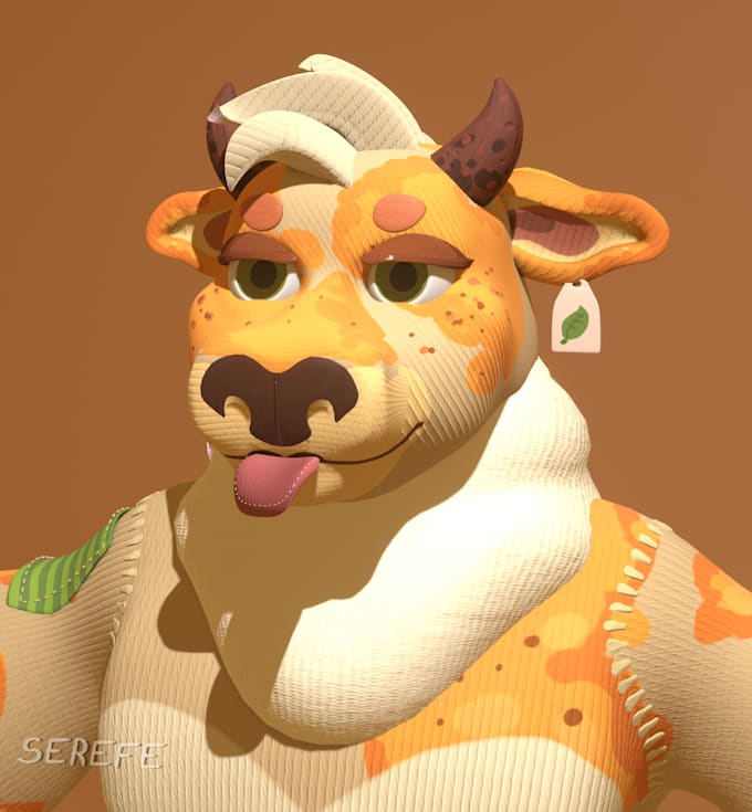 make a stylized 3d model based on your ideas