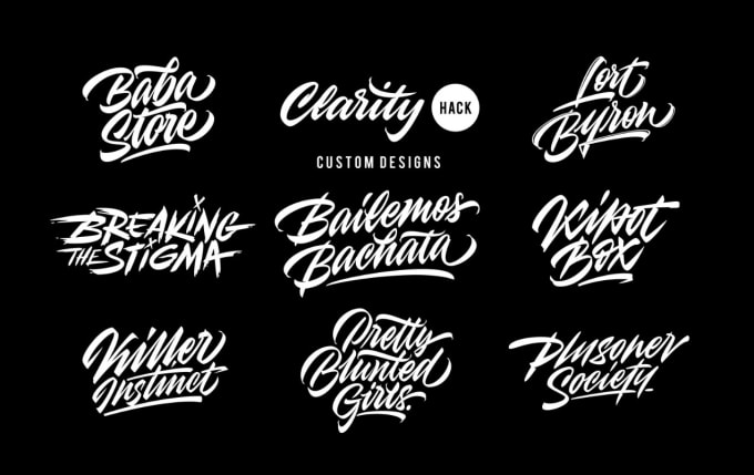 Design a custom calligraphy, hand lettering, typography logo by Agnes ...