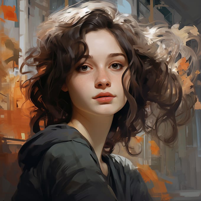 Draw digital portrait art for you by Mallowary0 Fiverr