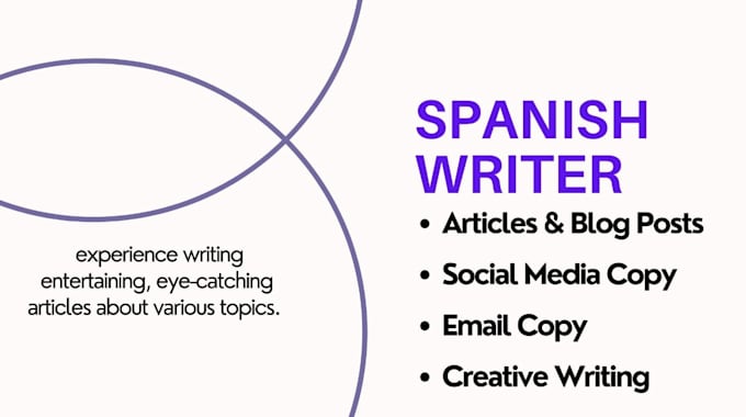 write an article in spanish