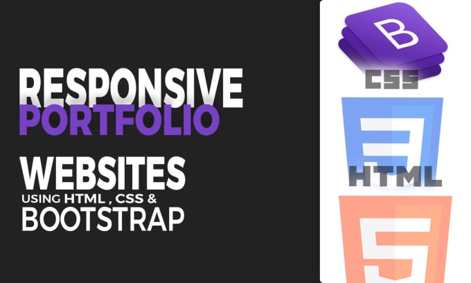 Design portfolios using html, css, and bootstrap by Mystcam | Fiverr