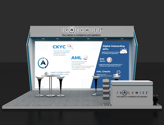 design and render 3d exhibition stalls,booth,stand,kiosk