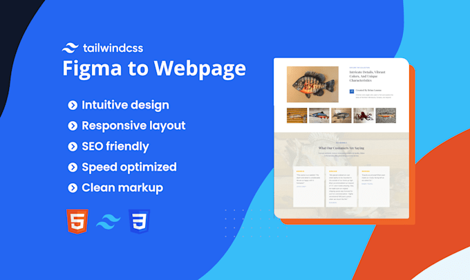 Convert figma design to a webpage using tailwind css by Shahparansrijan ...