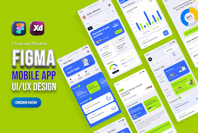 Do mobile app ui design, dashboard, website ui ux design, ui ux design ...