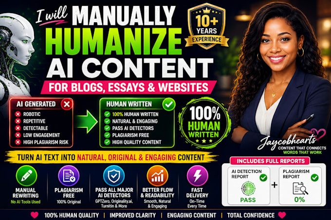 manually humanize ai content for blogs, essays, and websites