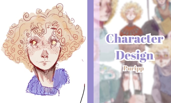 Do your character design or concept art by Purippp | Fiverr
