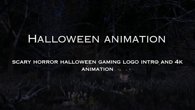 A ghost scary horror halloween gaming logo intro and best 4k animation ...