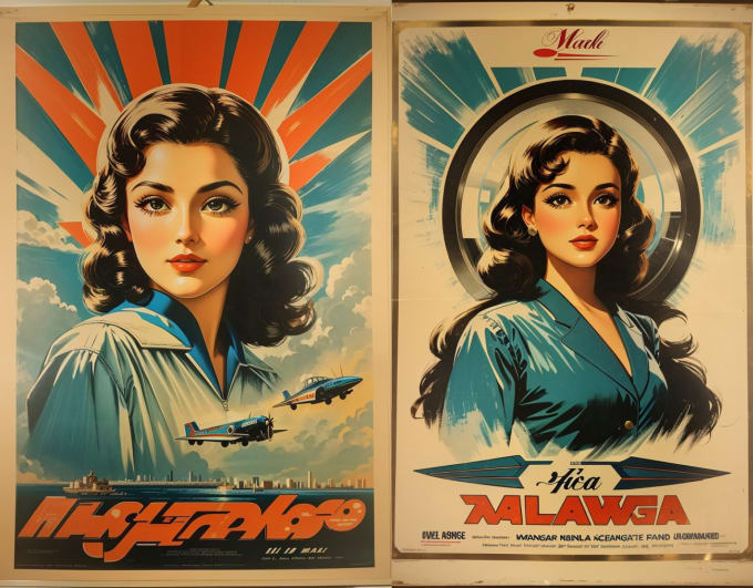 Design poster del film poster vintage poster retrò arte vintage poster da  viaggio