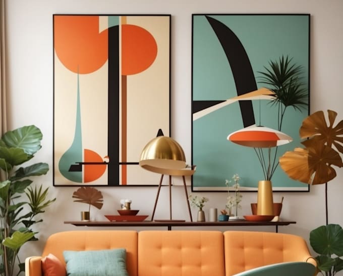 Design modern wall art, trend art, printable wall art, abstract etsy