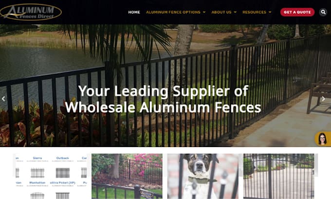 create a video and website for a fencing contractor or home