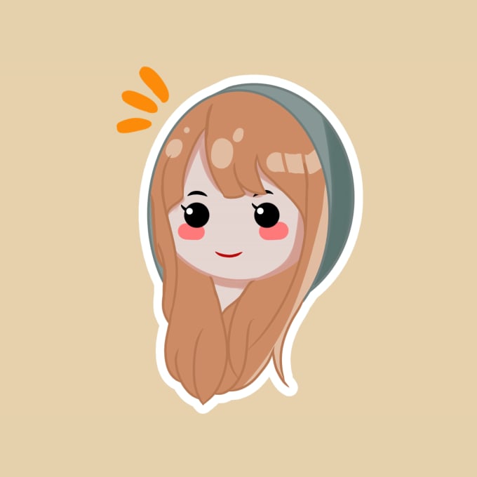 Draw portrait chibi head shoot minimalis by Aping11 | Fiverr