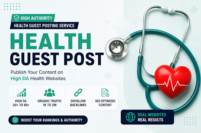 do expert medical guest blogs with high da