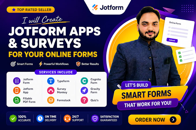 create jotform apps and surveys for your online forms