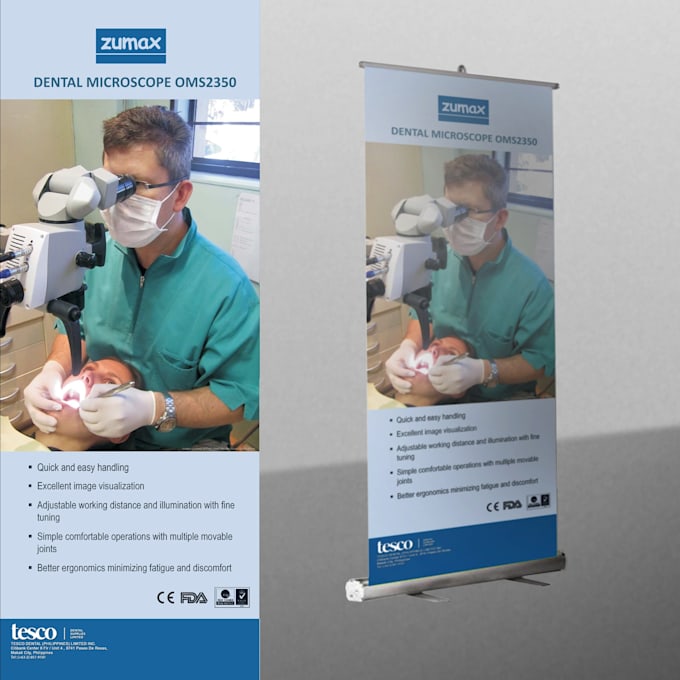 create or edit you a design for banner, roll up display
