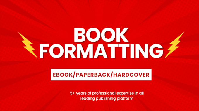 format your book into KDP kindle, paperback, or hardcover