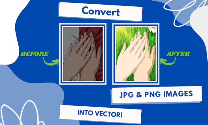 convert your low resolution logo and sketch into vector