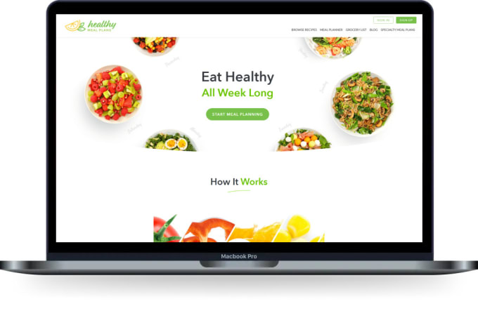 Design health meal plan website by Pleumas Fiverr