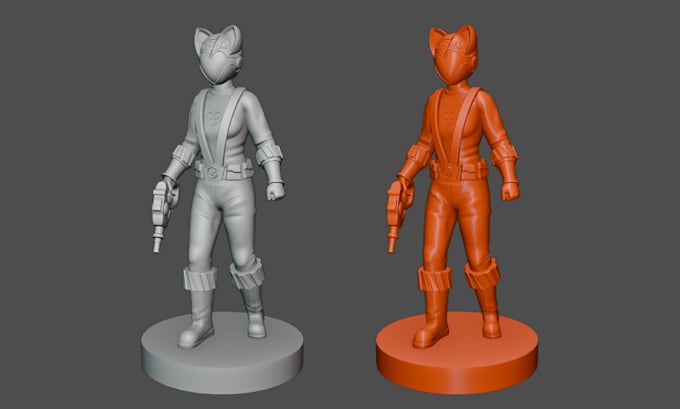 sculpt 3d character figures model for 3d printing