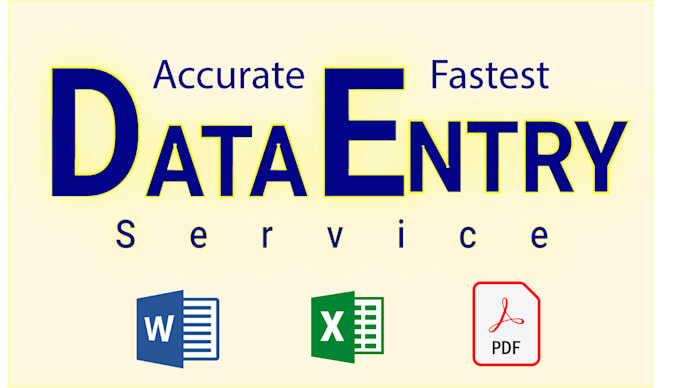 do accurate and fastest data entry for you