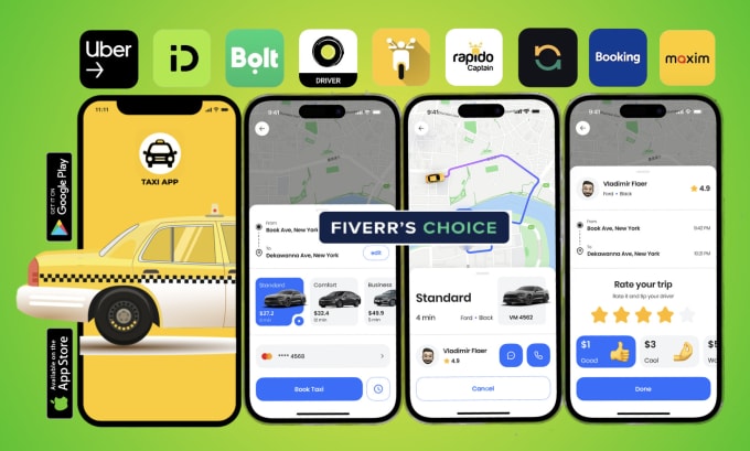 build taxi booking app, carpool, ola, uber, cab booking app