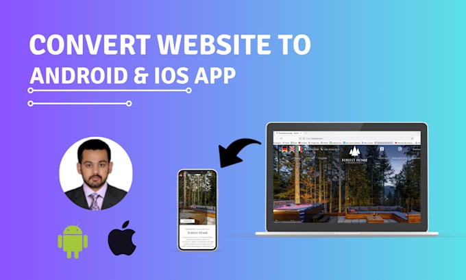 convert your wix or wordpress website to android and ios app