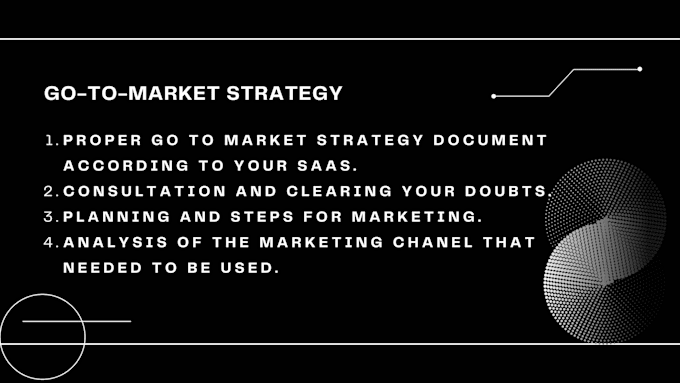 provide go to market strategy for your saas
