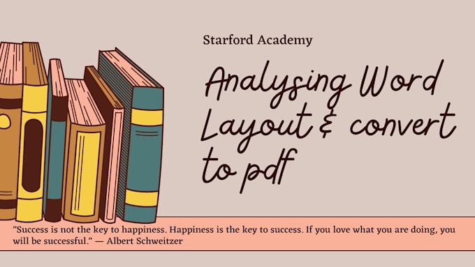 adjust your word layout and transform it into a stunning PDF