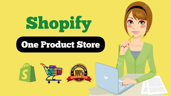 create branded shopify one product store for dropshipping