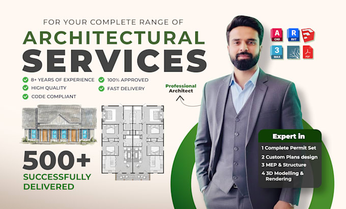 do architectural floor plans, elevations, city permit drawings