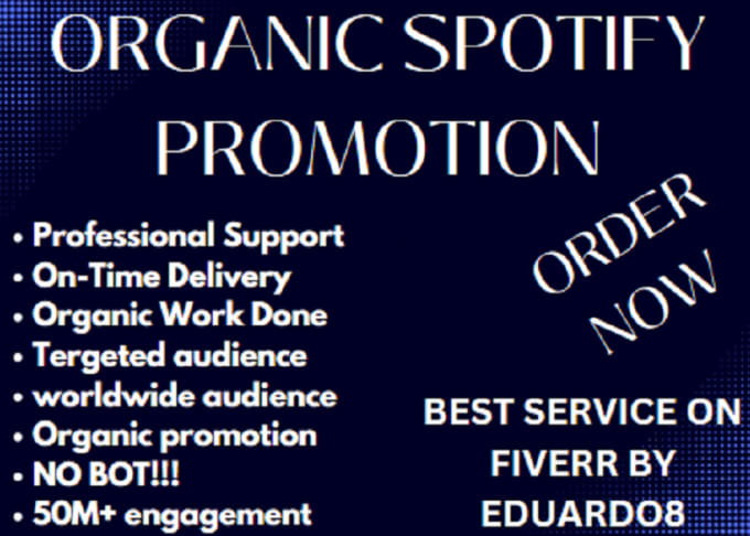 Organic viral  music promotion, Spotify music promotion, music viral