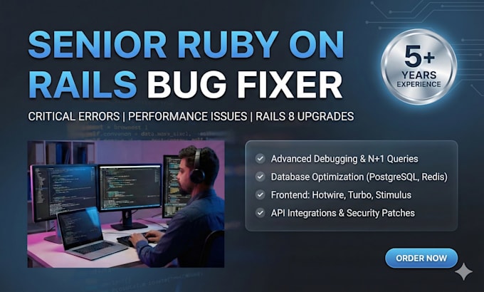 expertly fix bugs and optimize your ruby on rails application